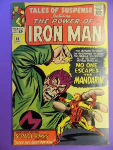 TALES OF SUSPENSE # 55 EARLY MANDARIN SOLID BOOK NICE COLOR