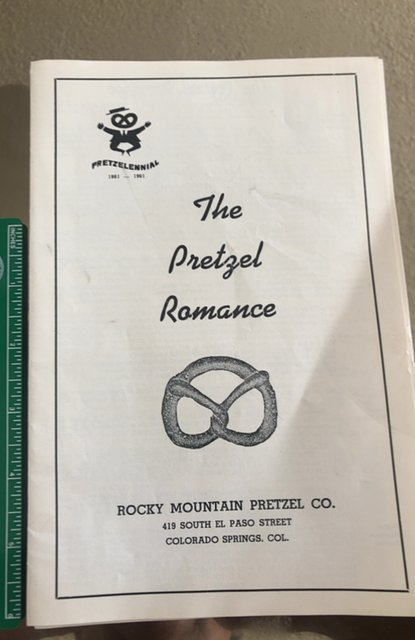 The pretzel romance, pretzelennial 1861-1961,4p(my home town!)