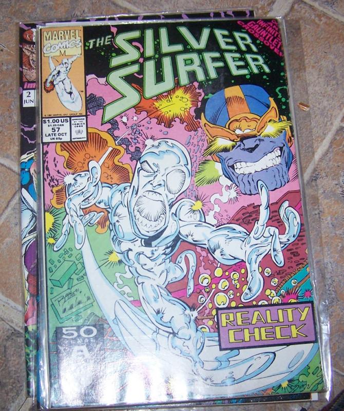 Silver Surfer # 57 OCT 1991 MARVEL   JIM STARLIN+  thanos   INFINITY GAUNTLET