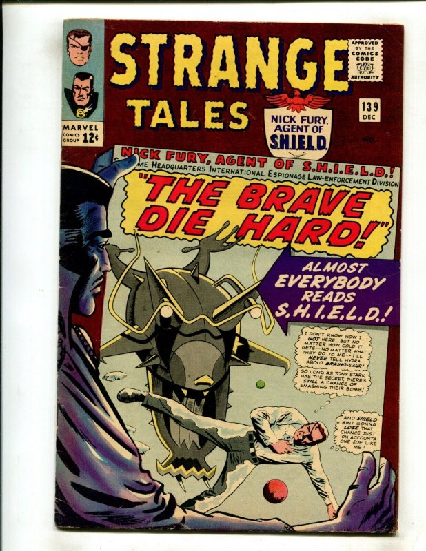 STRANGE TALES #139 (5.5/6.0) THE BRAVE DIE HARD!! 1965