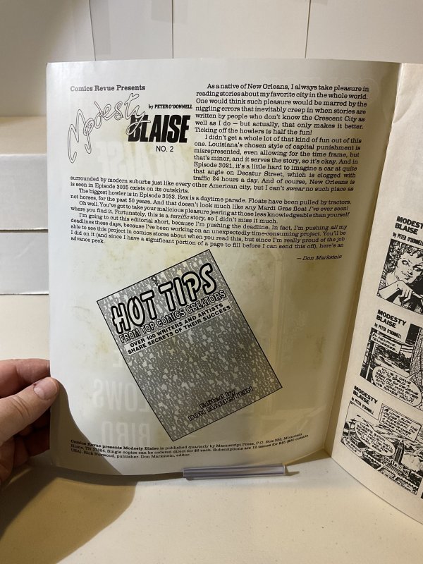 Comics Revue Presents Modesty Blaise #2  F  1985  The Gallows Bird (magazine)