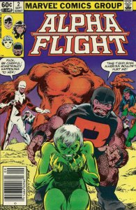 Alpha Flight (1st Series) #2 (Newsstand) FN ; Marvel | John Byrne