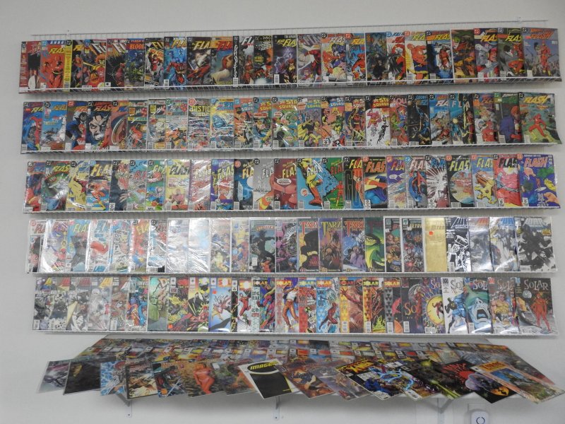 Huge Lot of 170+ Comics W/ Flash, War Machine, All Star Squadron Avg. VF- Cond.