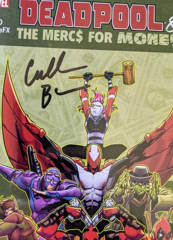 SIGNED DEADPOOL'S MERCS FOR MONEY! EACH ISSUE. #1-3! MINT!! HOT!