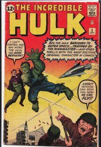 The Incredible Hulk #3 (1962) Hulk [Key Issue]