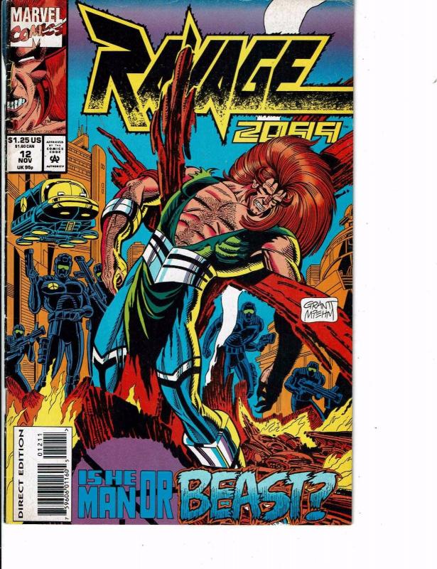 Lot Of 2 Comic Books Marvel Ravage 2099 #12 and #18 Ironman Thor  ON8