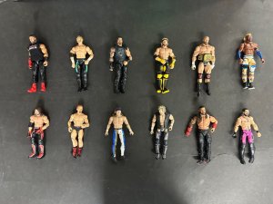 WWE AEW Mattel Elite Lot of 105 With Accessories