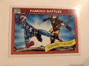 CAPTAIN AMERICA VS. WOLVERINE #115 card : 1990 Marvel Universe Series 1, NM/M