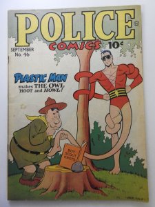Police Comics #46 (1945) W/ The Human Bomb! VG+ Condition!