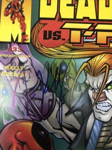 Deadpool Vs Tray (1999) # 33 Variant • Marvel Comics • Signed Joe Kelly • Direct