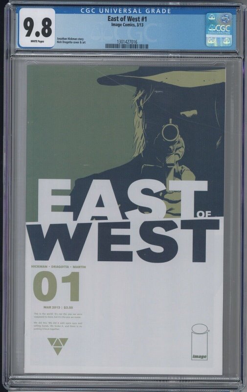 East of West 1 CGC 9.8 1st Printing 2013 Hickman’s Image Comics Fantasy Saga