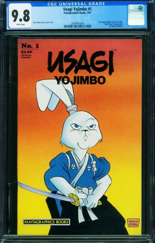 Usagi Yojimbo #1 CGC 9.8 1986-First issue-Stan Sakai-2009761004