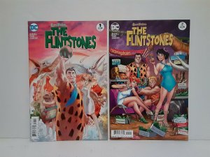 THE FLINSTONES #1 & 2 STEVE PUGH/AMANDA CONNER COVERS DC COMICS - FREE SHIPPING 