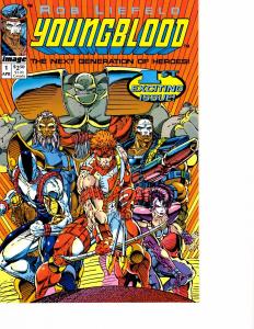 Lot Of 2 Image Comic Book Youngblood #1 and Darker Image #1 AH12
