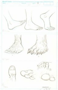 How to Draw Feet p.3 - Pencil - Signed art by Darick Robertson