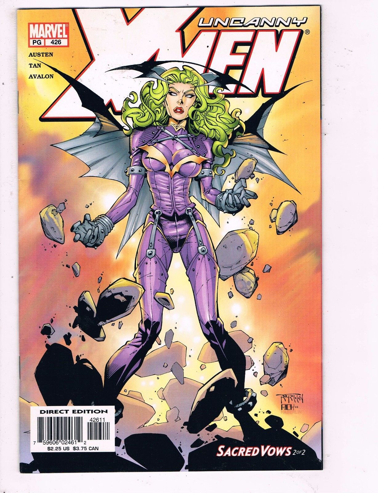 The Uncanny X Men 426 Vf Marvel Comics Sacred Vows Pt 2 Of 2 Comic Book De9 Hipcomic