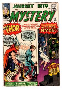 JOURNEY INTO MYSTERY #99-SILVER AGE MARVEL--THOR--MISTER HYDE-JACK KIRBY FN-