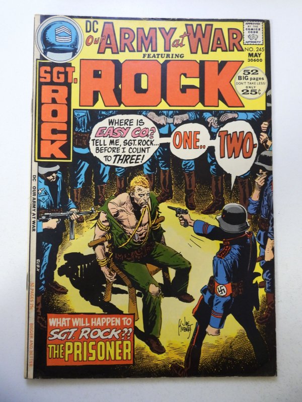 Our Army at War #245 (1972) VG+ Condition moisture stains