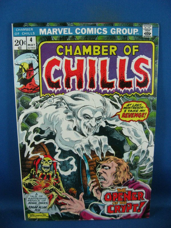 CHAMBER OF CHILLS 4 VF NM MARVEL HORROR 1973