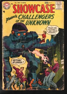 Showcase #7 1957-DC-2nd Challengers of the Unknown by Jack Kirby-Robot cover ...