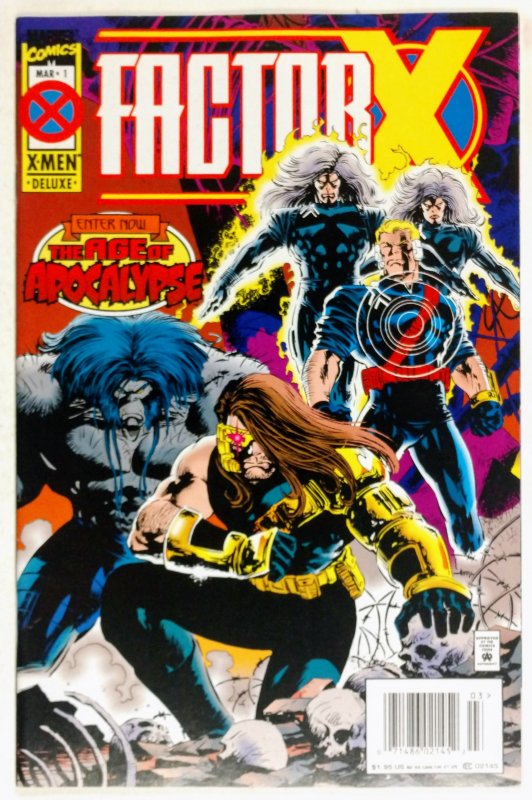 Factor X #1 (1995) NEWSSTAND, 1st appearance of Bedlam