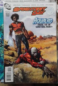 brightest day  # 10 2010  dc comics  finch cover   white lantern aqualad