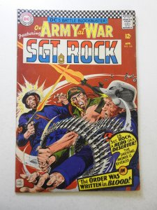 Our Army at War #166 (1966) GD/VG Cond moisture damage, rust on bottom staple