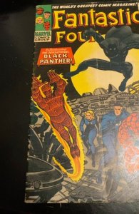 Fantastic Four #52- 1966 1st app. Black Panther key issue