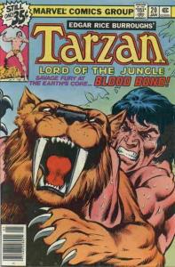 Tarzan (Marvel) #20 VF; Marvel | save on shipping - details inside