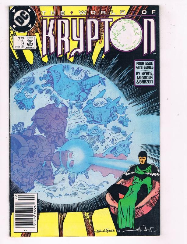 World of Krypton (1987 2nd Series) #3 DC Comic Book Superman John Byrne HH4 AD38