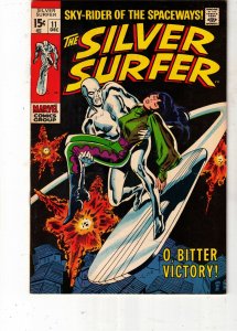 The Silver Surfer #11 (1969) VF High-Grade Black cover! Shala Bal cover COVELL!