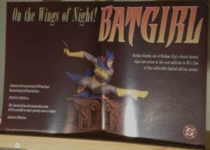 BATGIRL STATUE Promo poster, 11x17, 1997, Unused, more Promos in store