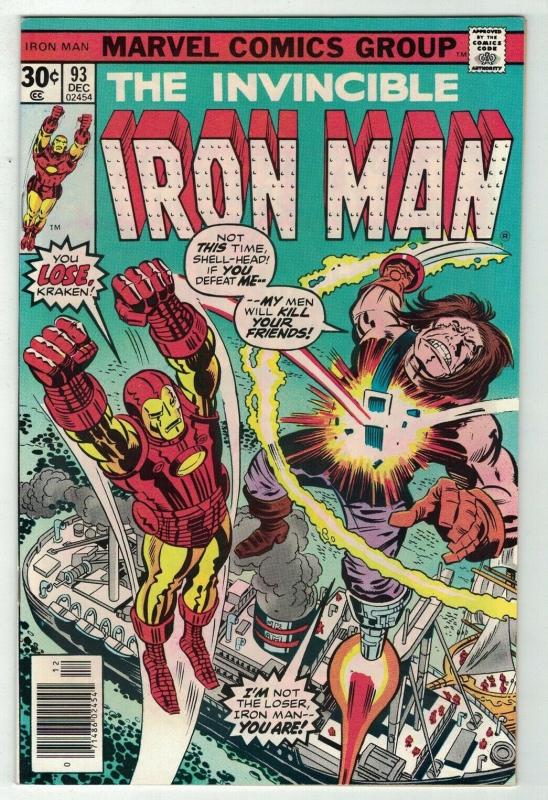 IRON MAN 93 VF-NM Dec 1976 Kirby cover 