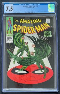 Amazing Spider-Man #63 Marvel 1968 CGC 7.5