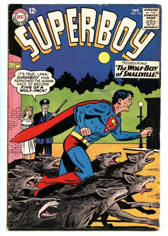 SUPERBOY #116 comic book 1964-DC COMICS-WOLF BOY OF SMALLVILLE VG