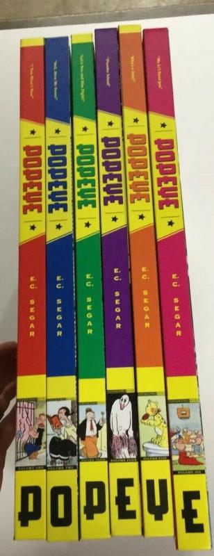 Popeye 1-6 1 2 3 4 5 6 Hc Oversize Hardcover Fantagraphics Publishing Near Mint