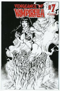 Vengeance Of Vampirella # 7 Castro FOC 1:11 B&W Variant NM Dynamite