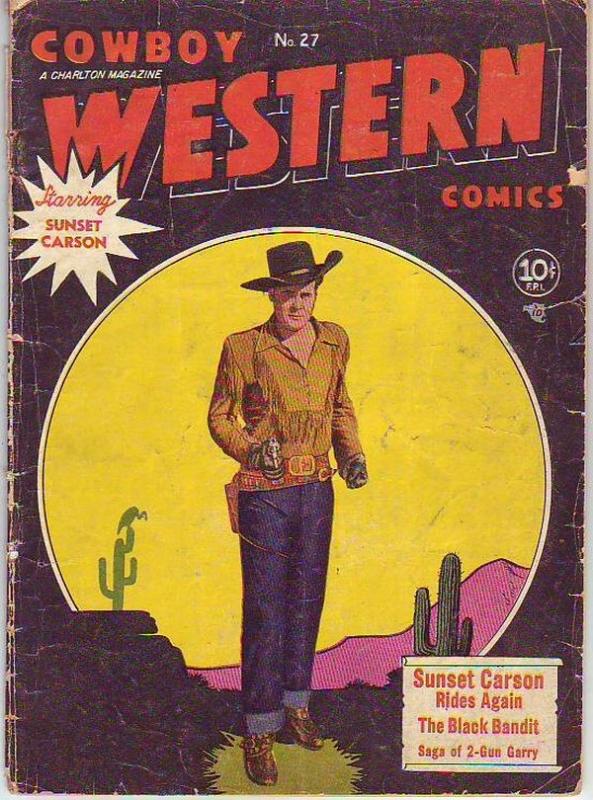 Cowboy Western Comics #27 (Apr-50) GD Affordable-Grade Sunset Carson