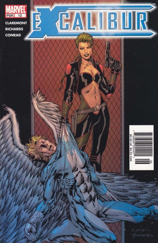Excalibur (2nd Series) #12 (Newsstand) VF ; Marvel | Chris Claremont Angel
