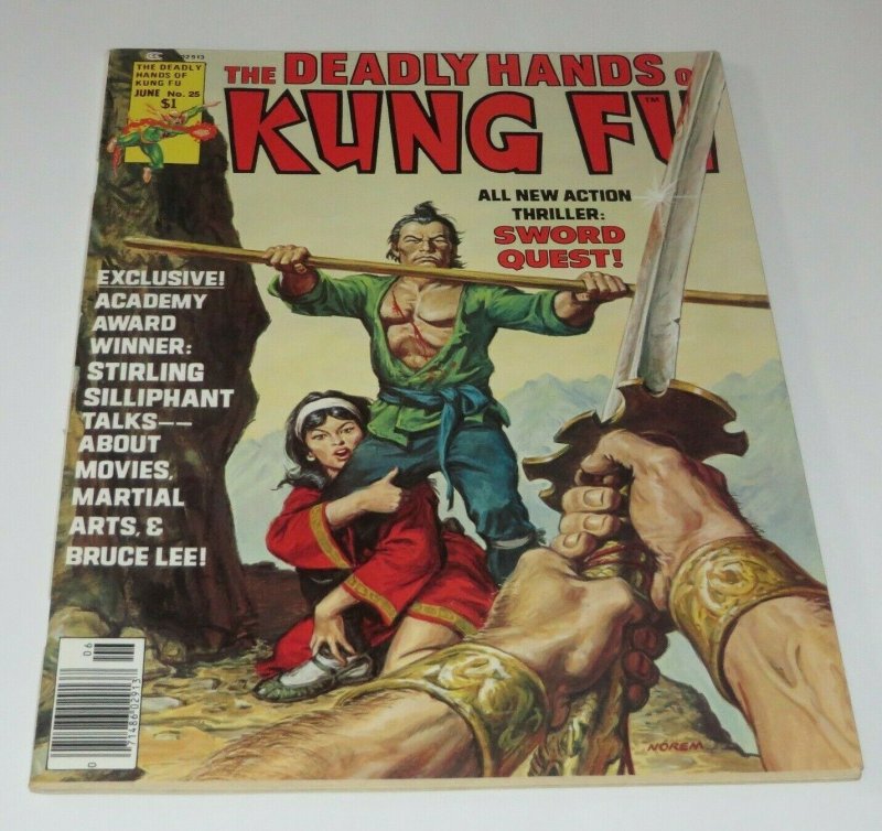 The Deadly Hands of Kung Fu #25 VF 1976 Martial Arts Mag. Sword Quest Bruce Lee