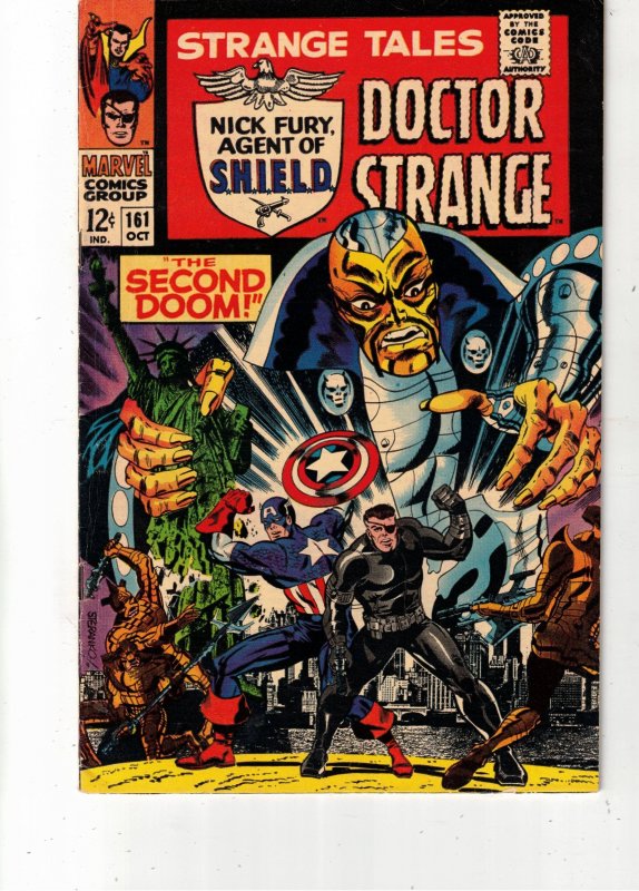 Strange Tales #161 (1967) 1st Jim Steranko Work Nick Fury Wow! VF/NM Oregon CERT