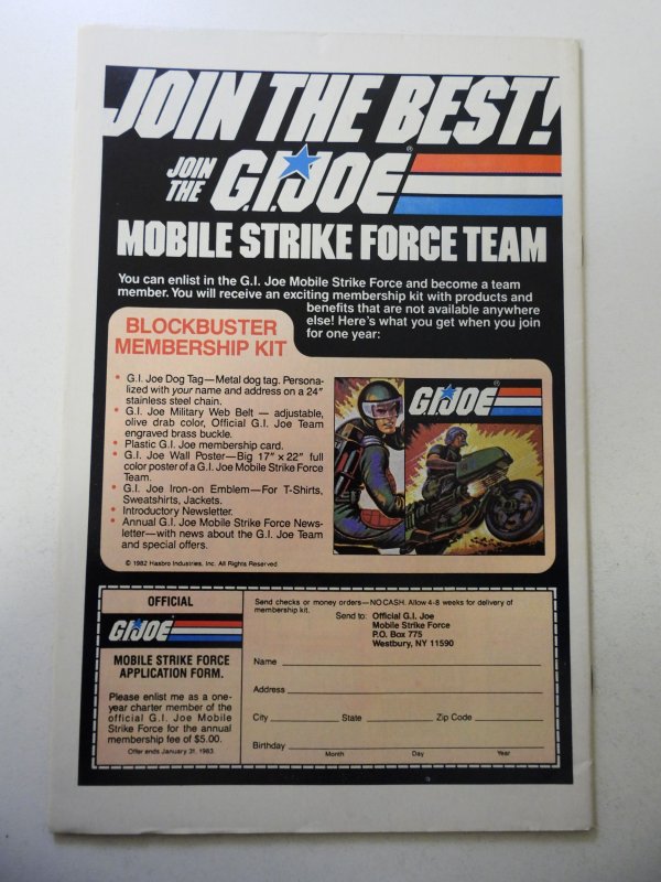 Tales Of G.I. Joe #2 (1988) FN+ Condition