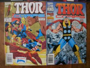 5 MARVEL THOR Comic: #602 MIGHTY THOR #479 THOR CORPS #2 3 TRIAL OF One-Shot