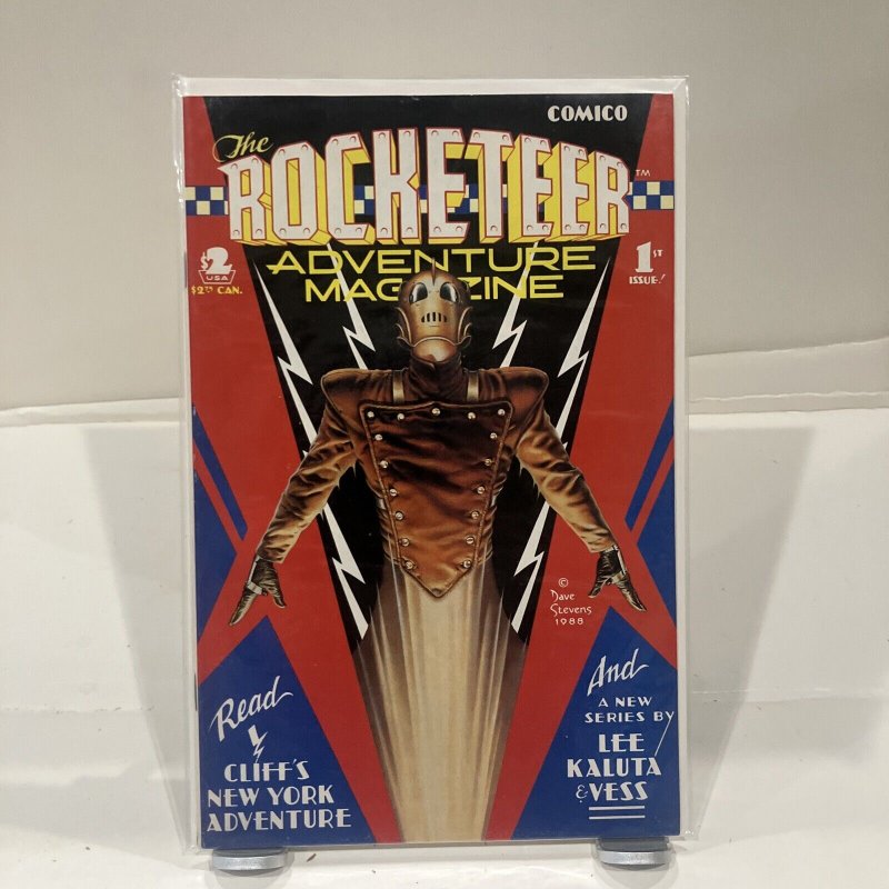 ROCKETEER ADVENTURE MAGAZINE #1--1989--Dave Stevens art--comic book