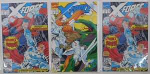 X-Force Lot of 3 #6, 10 x2 (1992) Marvel Comics 1st Print Comic Books
