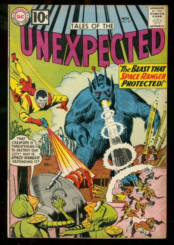 TALES OF THE UNEXPECTED #67 1961  SPACE RANGER  10 CENT FN/VF