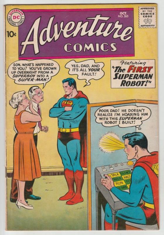 Adventure Comics #265 (Oct-59) FN/VF Mid-High-Grade Superboy