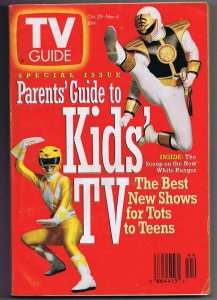 ORIGINAL Vintage TV Guide October 29, 1994 No Label Power Rangers 