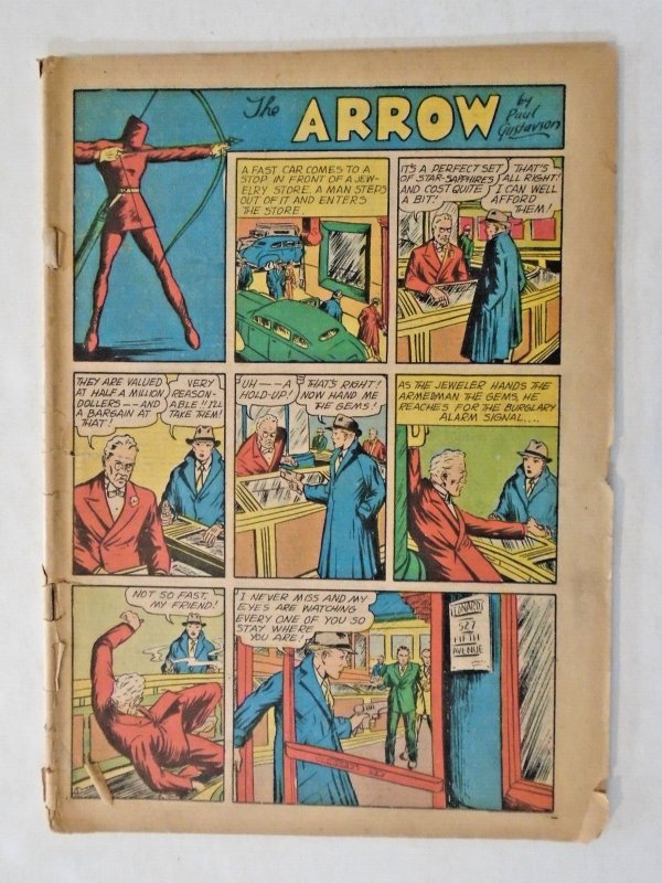 Funny Pages (1939) V3, #8 Coverless, Tarpe Mills, Arrow; Rare!