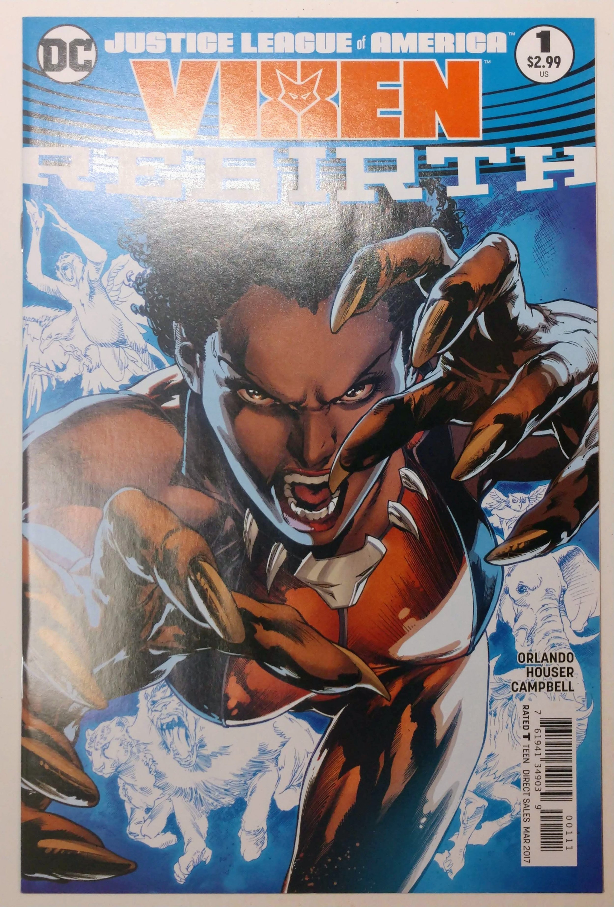 NOV160186 - JUSTICE LEAGUE OF AMERICA VIXEN REBIRTH #1 VAR ED